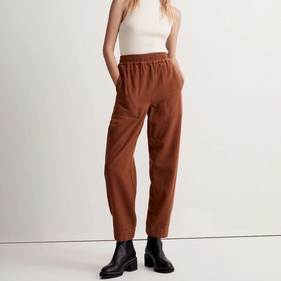 Madewell NWT Huston Pull-On Tapered Pants large - Picture 1 of 15